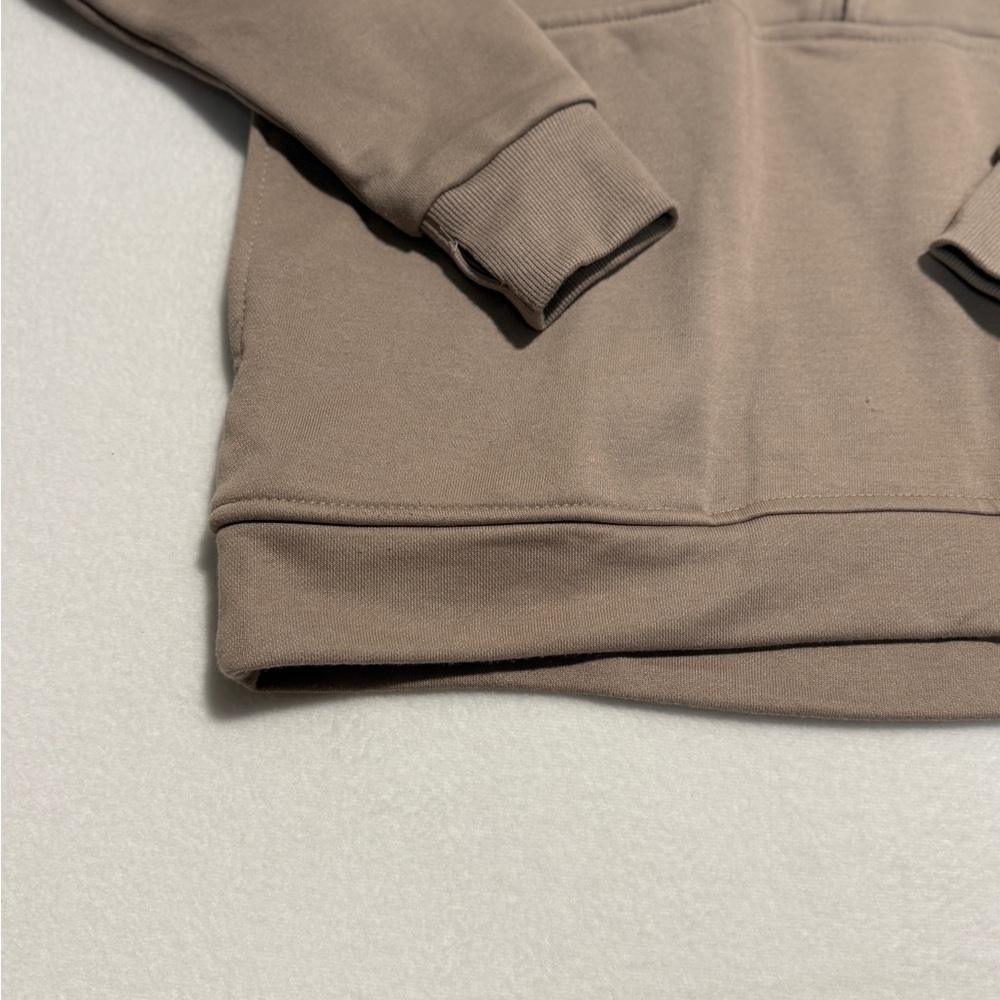 Wilo The Label Cozy Taupe Half-Zip Sweatshirt size XS - Picture 4 of 4